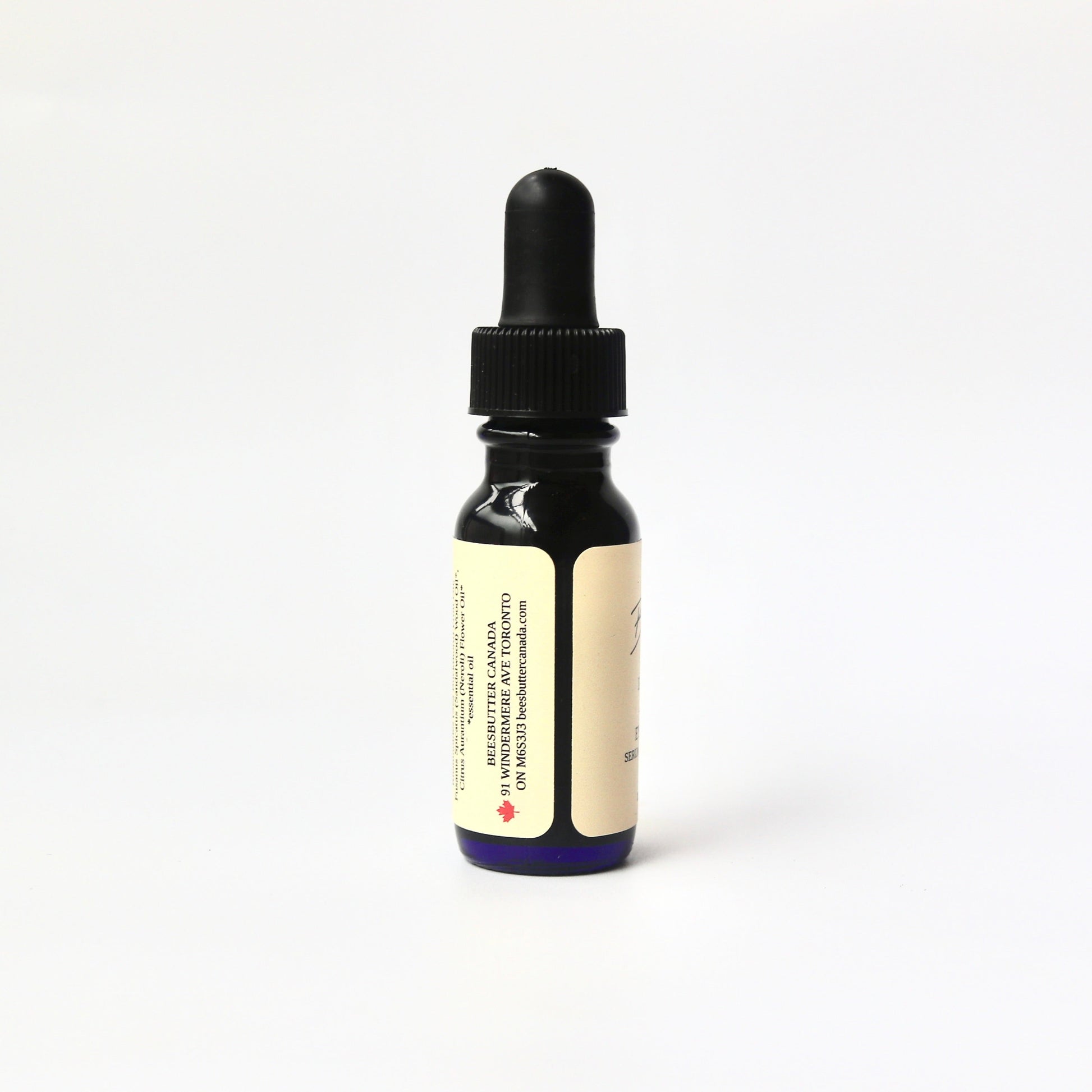 Eye serum in eco-friendly glass bottle