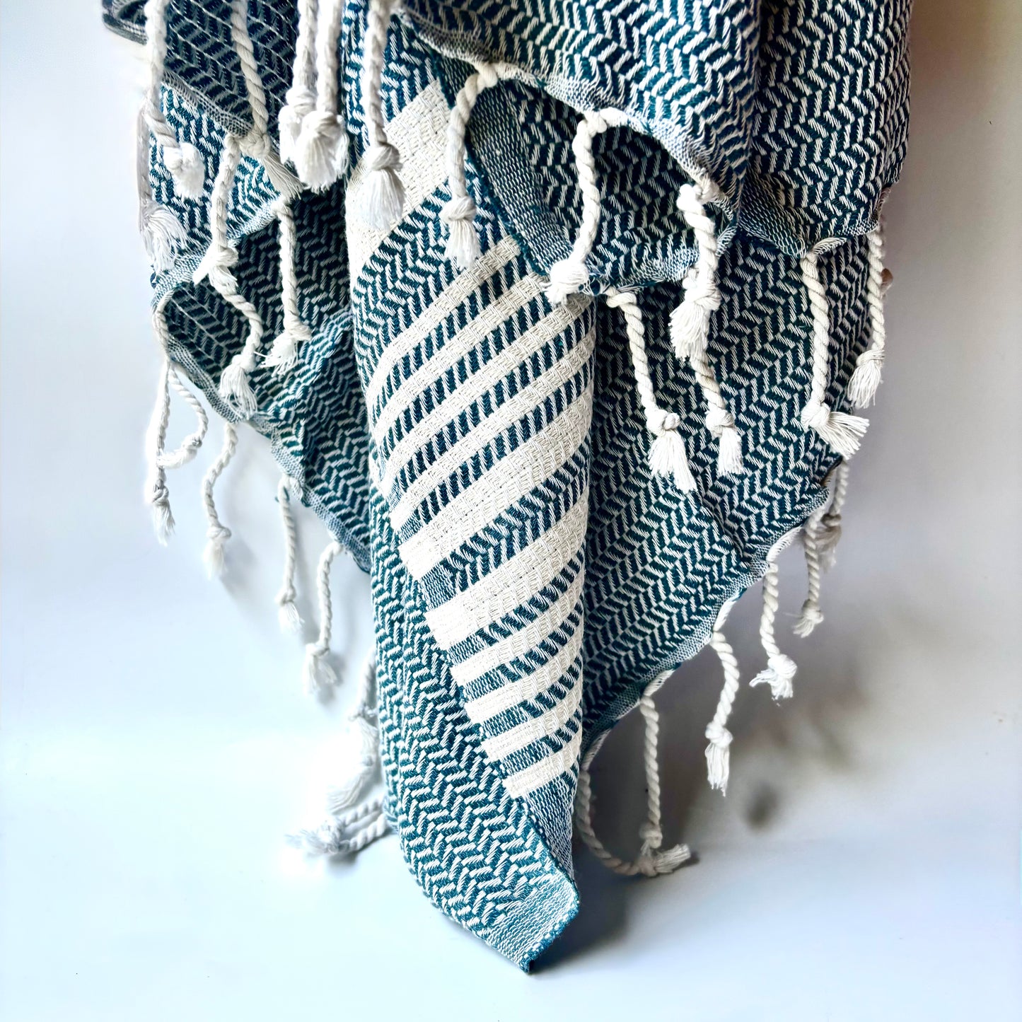 Navy Hasir Turkish Towel