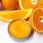 creamy golden texture of tangerine hand salve