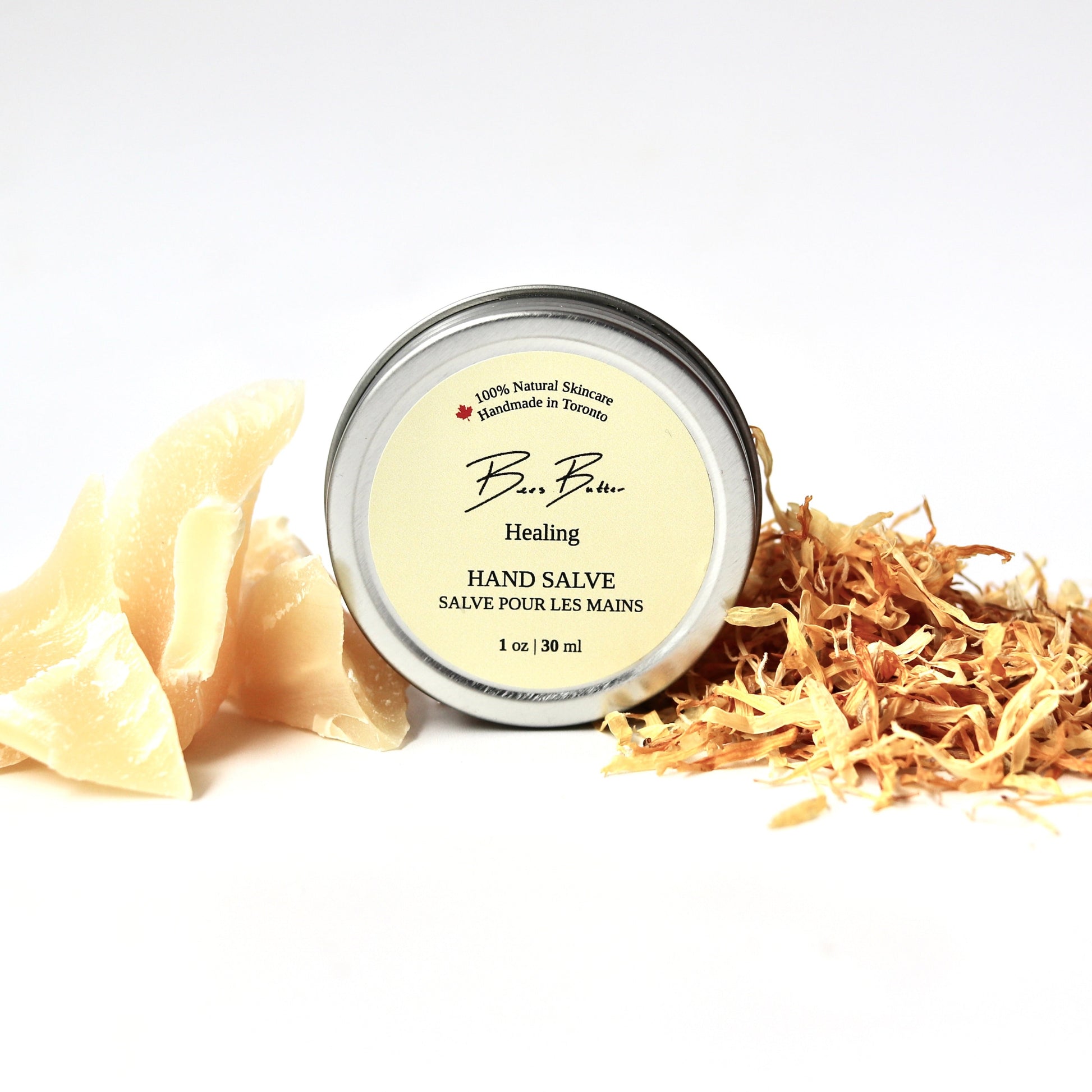 Hand cream in slim portable tin