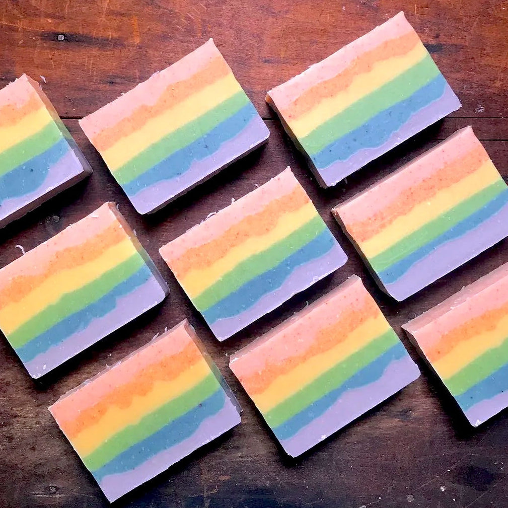 Fun rainbow soap for kids
