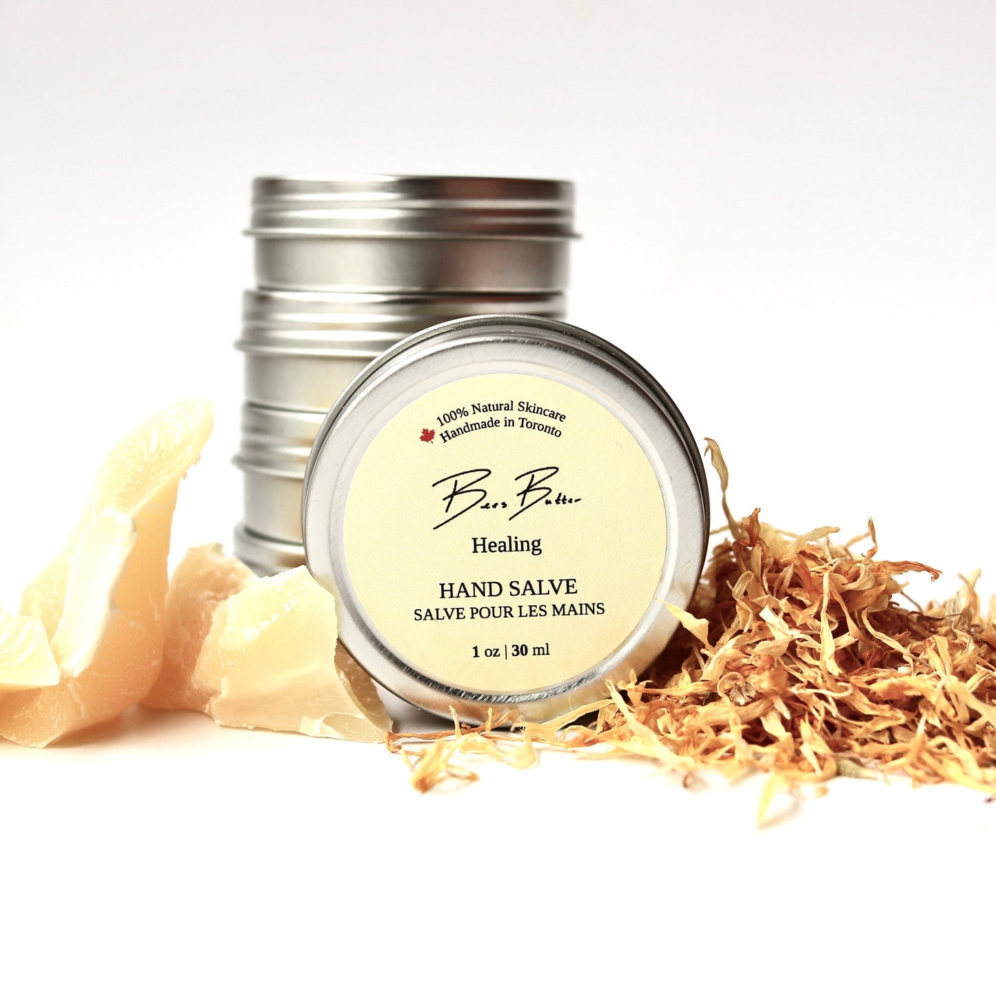 Salve made with beeswax and calendula