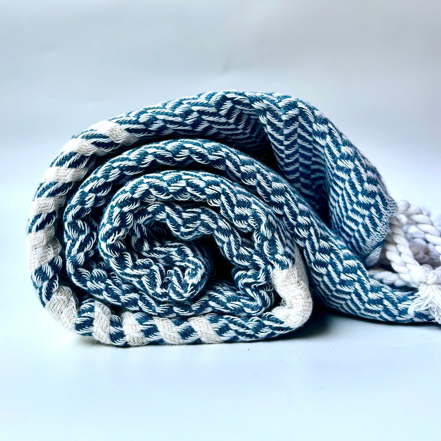 Navy Hasir Turkish Towel
