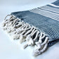 Navy Hasir Turkish Towel