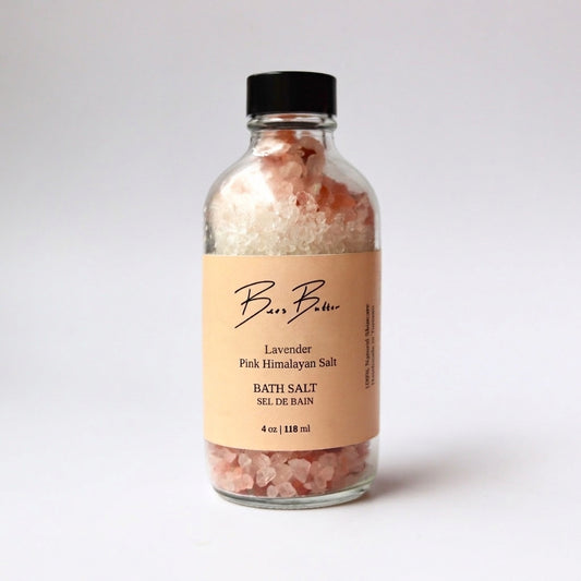 Pink bath salt for gift 