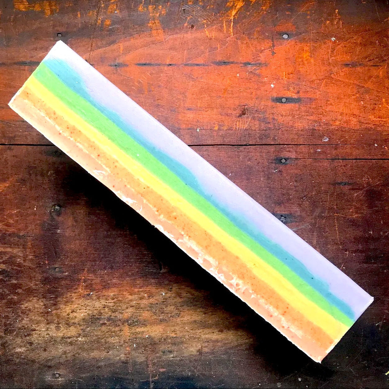 Natural rainbow soap